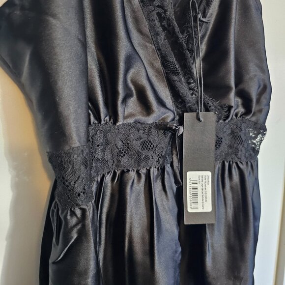 (NEW) Conjure Satin Lace Trim Button Up Cami Top (Size 10) - Picture 6 of 8